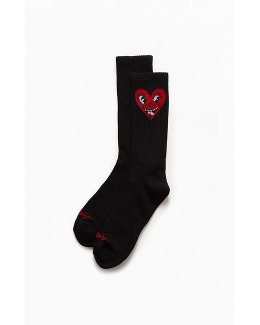 PacSun Keith Haring Heart Crew Socks