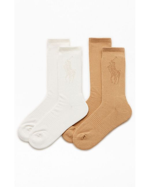 Polo Ralph Lauren 2-Pack Tonal Crew Socks