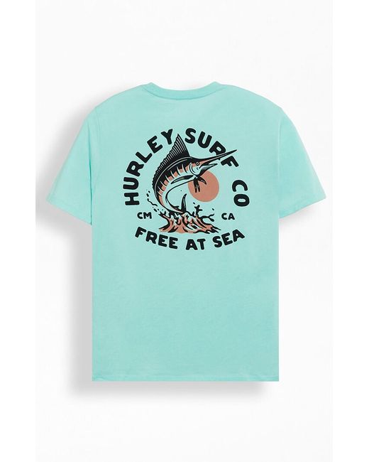 Hurley Everyday Free Sea T-Shirt Small