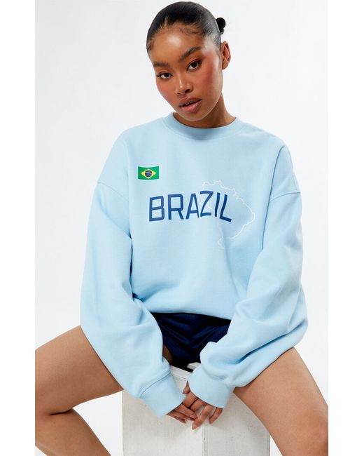 PacSun Brazil Crew Neck Sweatshirt