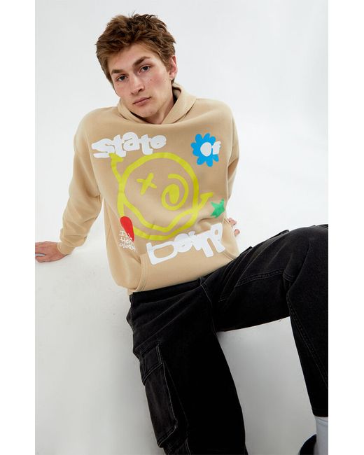 PacSun Web Of Smiles Puff Hoodie Small