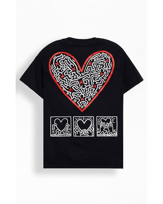 PacSun Keith Haring Big Heart T-Shirt Small