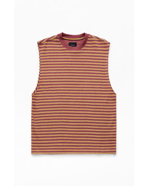 PacSun Compass Striped Textured Tank Top Small