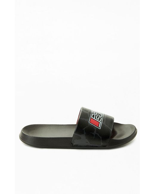 PacSun Classic Slide Sandals Red