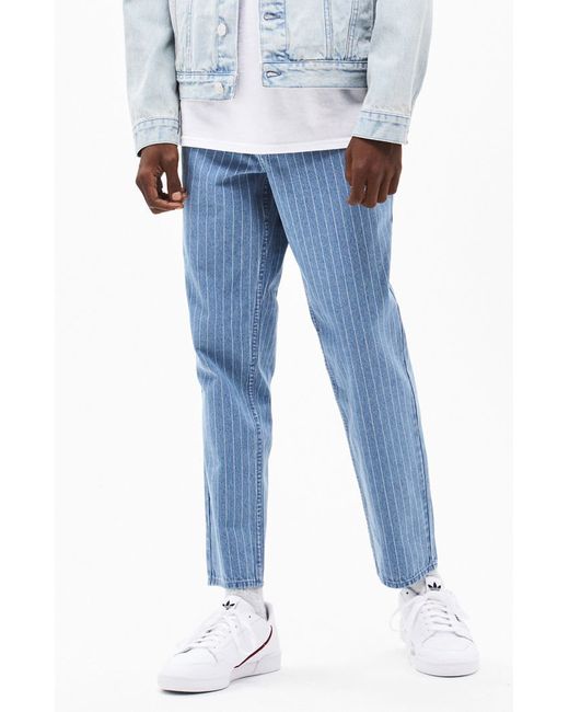 PacSun Light Stripe Dad Fit Jeans Indigo Blue