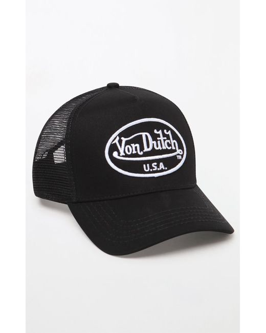 Von Dutch 51 Black Snapback Trucker Hat