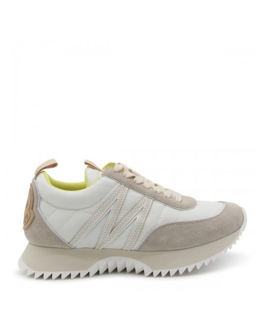 Moncler And White Pacey Low Top Sneakers