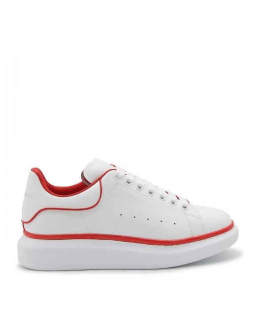 Alexander McQueen White And Leather Oversized Sneakers
