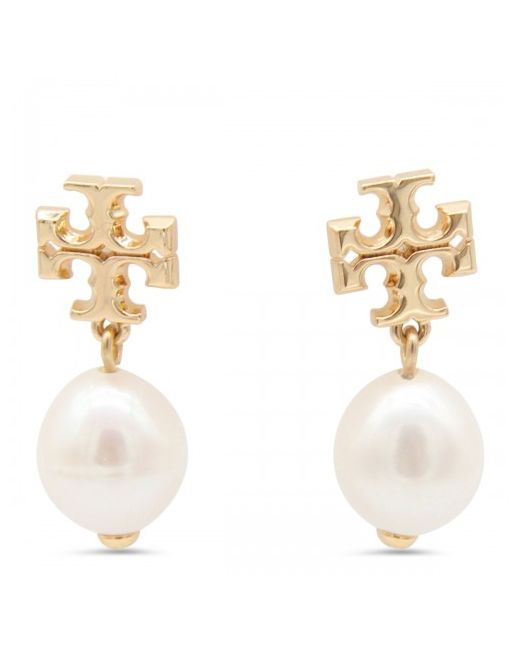 Tory Burch Gold-tone And Brass Earrings