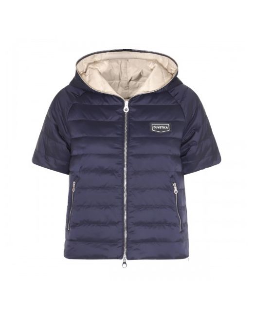 Duvetica Blue And Cream Down Jacket