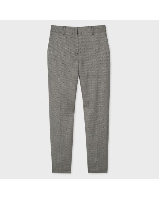 Paul Smith Mixed-Jacquard Wool-Blend Trousers