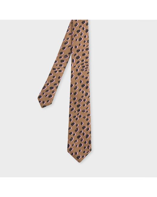 Paul Smith Cheetah Narrow Silk Tie