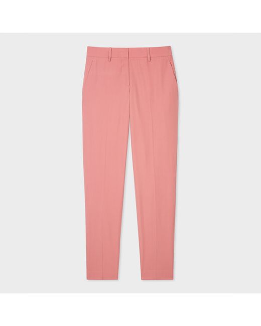 Paul Smith Classic-Fit Dusky Wool And Cotton-Blend Trousers