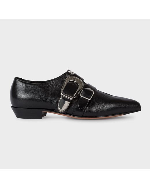 Paul Smith Grained Leather Wilde Pointed Shoes