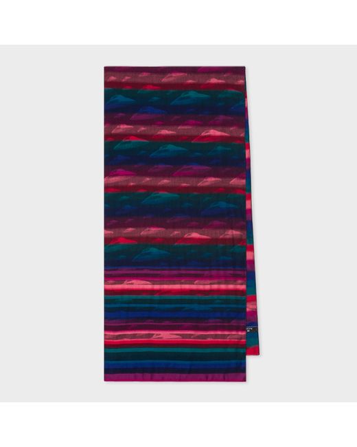 PS Paul Smith Flying Saucer Jacquard Cotton-Blend Scarf