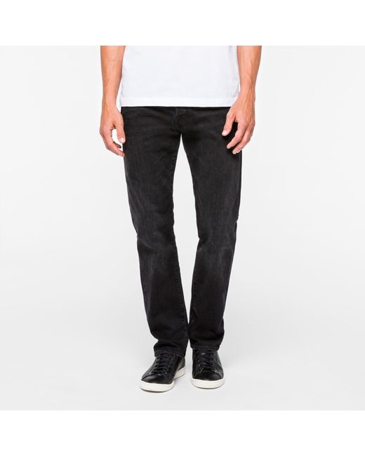 Paul Smith Mens Standard-Fit Mid-Wash Stretch-Denim Jeans
