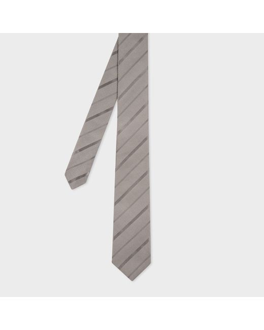 Paul Smith Textured-Stripe Cotton-Silk Tie