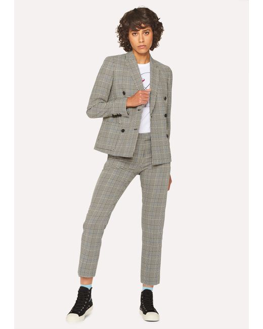 PS Paul Smith Check Cotton Double-Breasted Suit