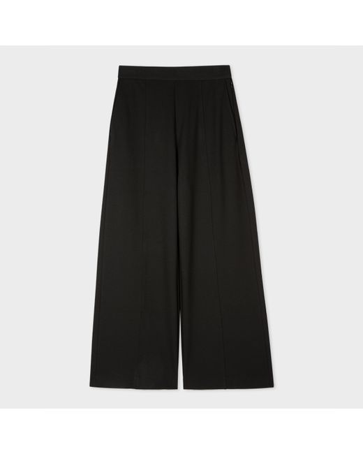 Paul Smith Jersey Cropped Wide-Leg Trousers