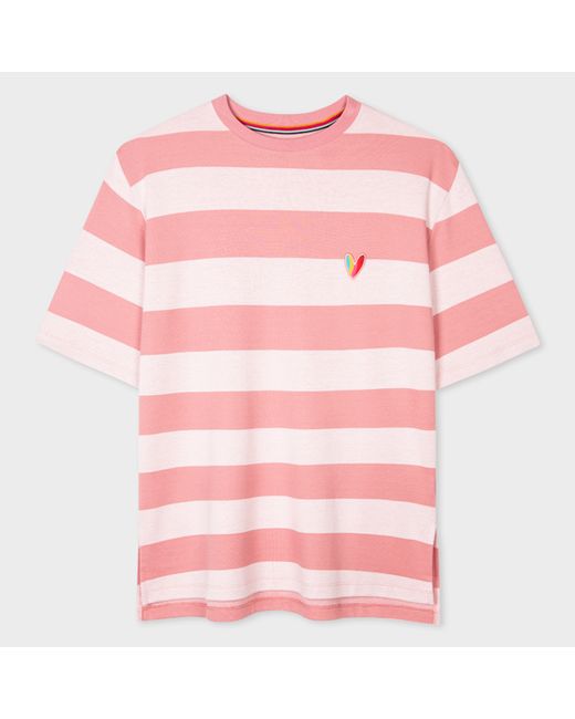 Paul Smith Stripe Swirl Heart T-Shirt