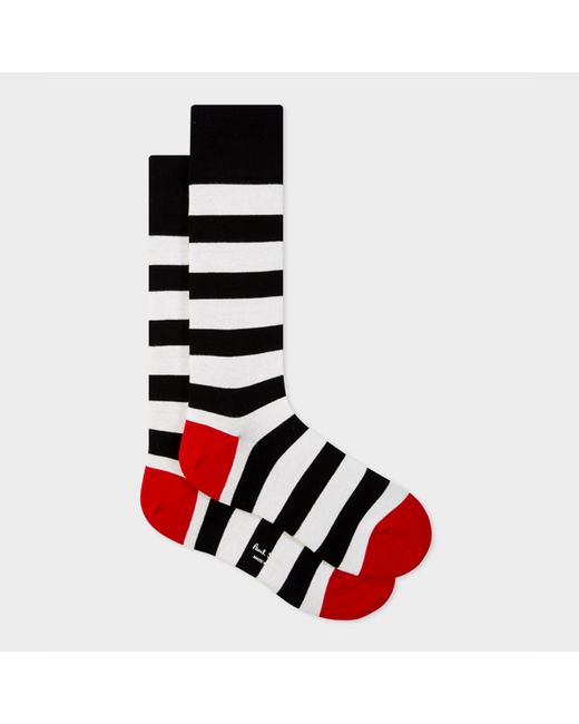 Paul Smith Black Block Stripe Socks