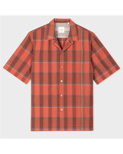 Paul Smith Tailored-Fit Cotton-Linen Check Signature Stripe Shirt