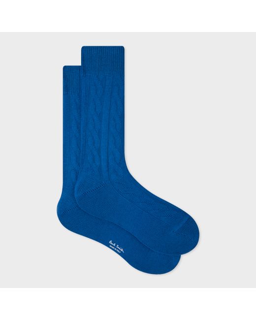 Paul Smith Cashmere-Blend Cable Knit Socks