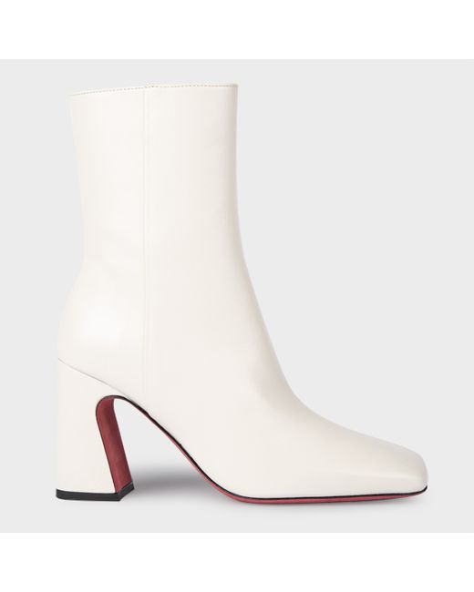 Paul Smith Leather Off Agnes Ankle Boots