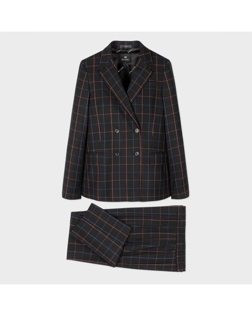 PS Paul Smith Windowpane Double-Breasted Suit