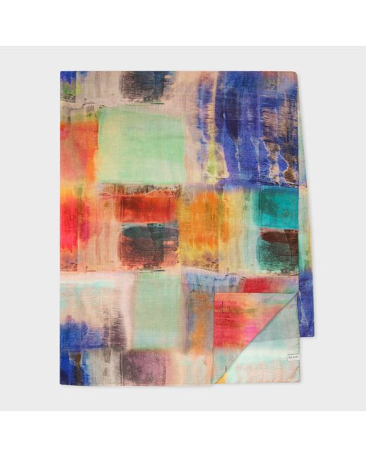 Paul Smith Abstract Paint Scarf