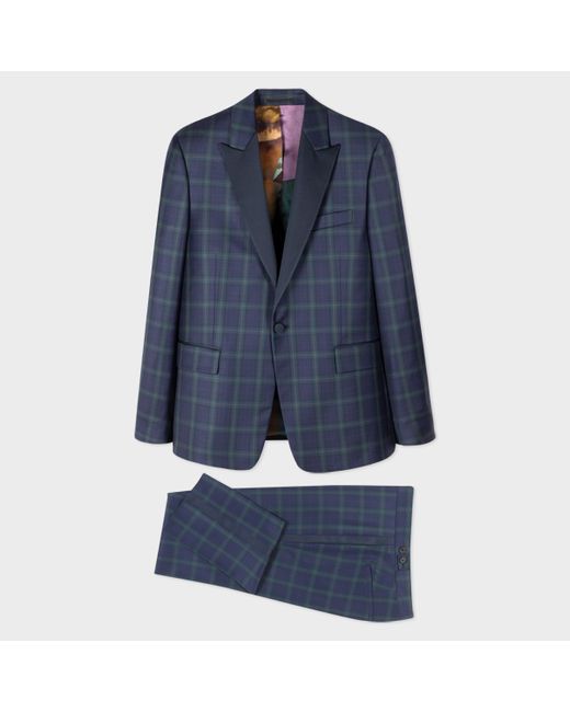 Paul Smith The Soho Tailored-Fit Blackwatch Tartan Evening Suit