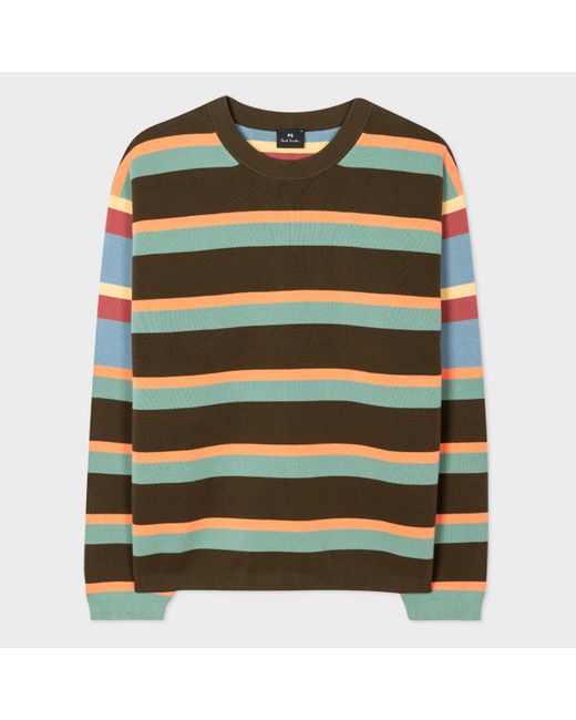 PS Paul Smith Cotton Mix Up Stripe Sweater