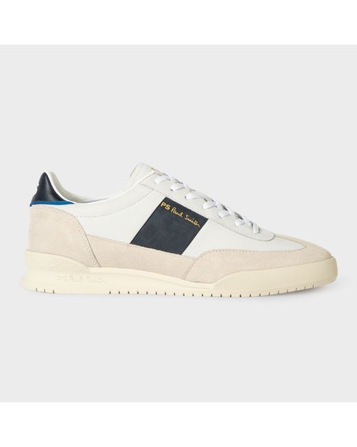 PS Paul Smith And Cream Leather Dover Trainers