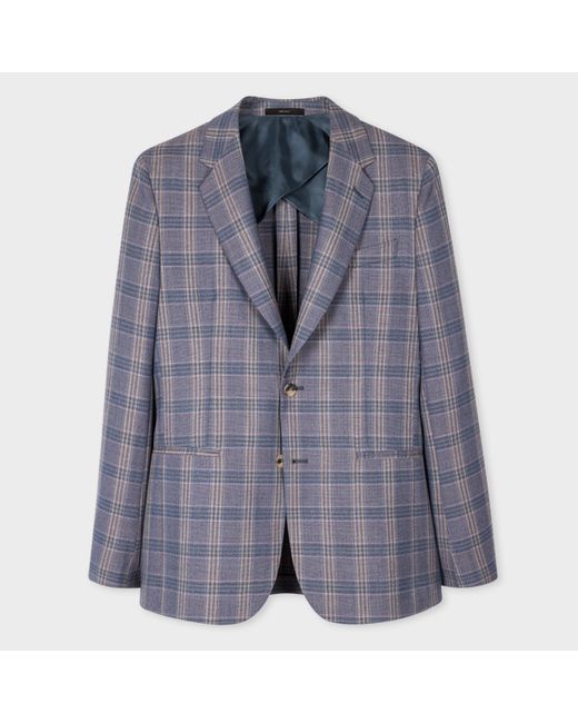 Paul Smith Slim-Fit Wool Check Two-Button Blazer