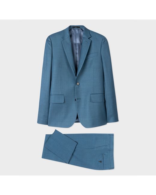 Paul Smith The Soho Tailored-Fit Sharkskin Wool Suit