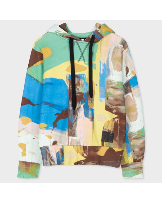Paul Smith Cotton Abstract Landscape Hoodie