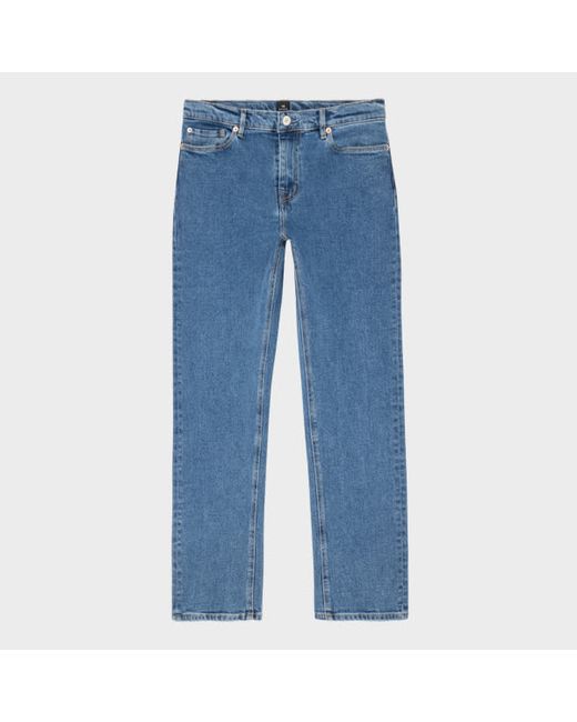 PS Paul Smith Mid Wash Straight-Fit Happy Jeans