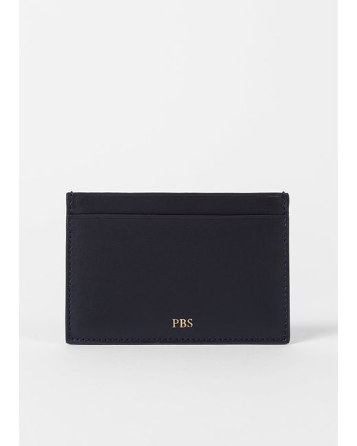 Paul Smith Leather Monogrammed Credit Card Holder