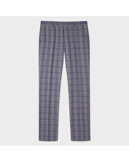 Paul Smith Slim-Fit Wool Check Trousers