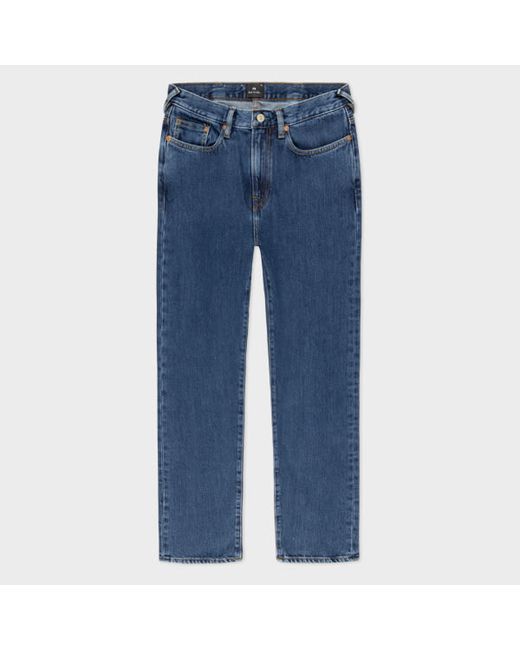 PS Paul Smith Tapered-Fit Mid-Wash Authentic Twill Jeans