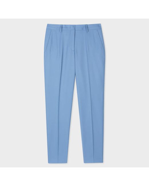 Paul Smith A Suit To Travel In Tapered-Fit Powder Wool Trousers