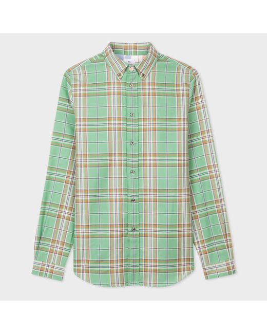 PS Paul Smith Tailored-Fit Check Long-Sleeve Shirt