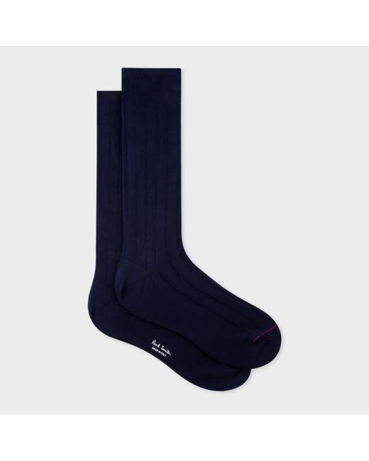 Paul Smith Cotton-Blend Ribbed Socks