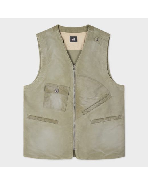 PS Paul Smith Washed Red Ear Fishing Vest