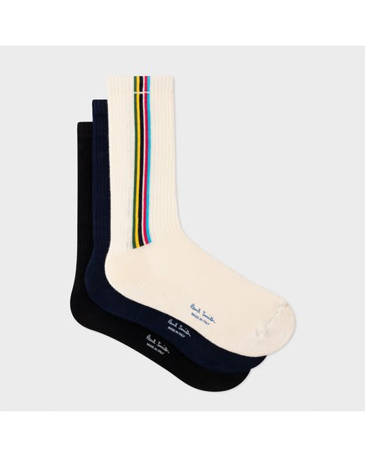 PS Paul Smith Sports Stripe Socks Three Pack