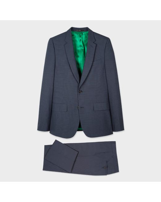 Paul Smith The Soho Tailored-Fit Micro-Check Wool-Cashmere Suit