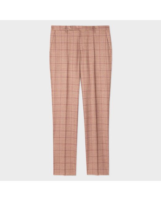 Paul Smith Slim-Fit Check Wool-Cashmere Trousers