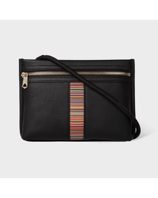 Paul Smith Leather Signature Stripe Musette Bag