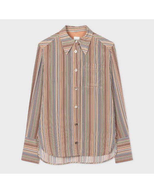 Paul Smith Silk Signature Stripe Shirt