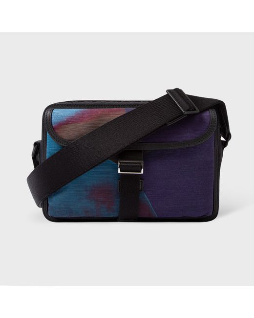 Paul Smith Recycled Polyester Abstract Print Cross-Body Bag